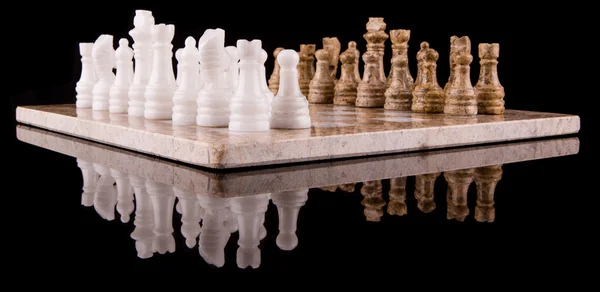 Pierre faite jeu d'échecs — Photo