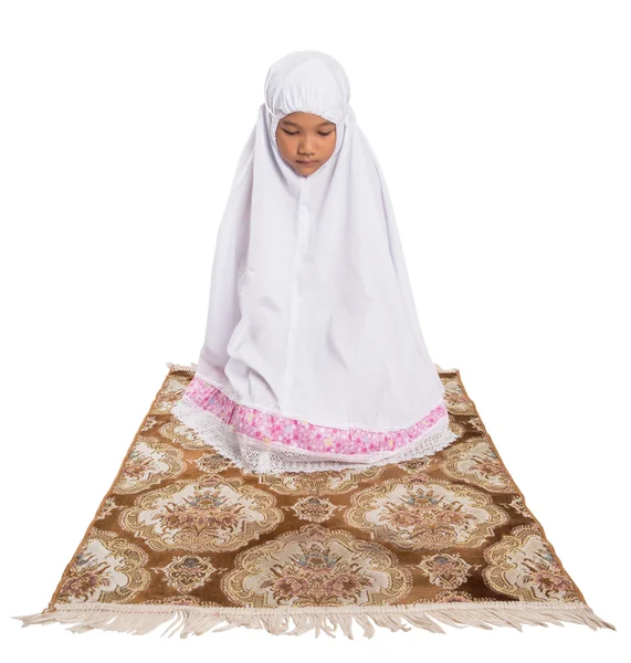 Young Muslim Girl Praying — Stock Photo, Image