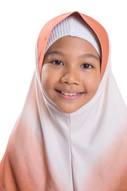 Türban ile genç Müslüman kız