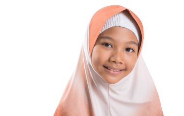 Türban ile genç Müslüman kız