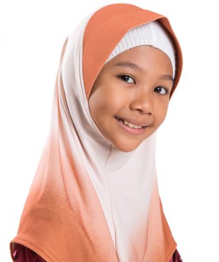 Türban ile genç Müslüman kız