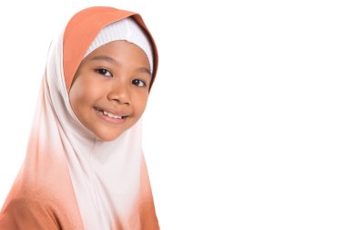 Türban ile genç Müslüman kız