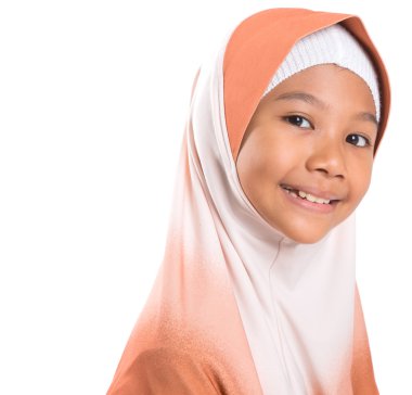 Türban ile genç Müslüman kız