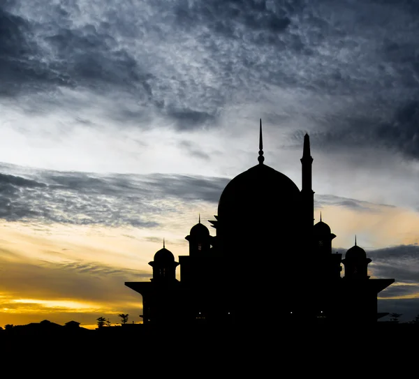 Silueta mešity — Stock fotografie