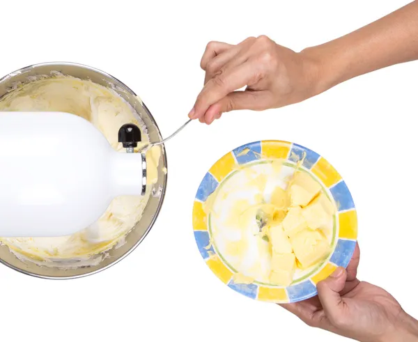 Mixing Cake Ingredients — Stock Photo, Image