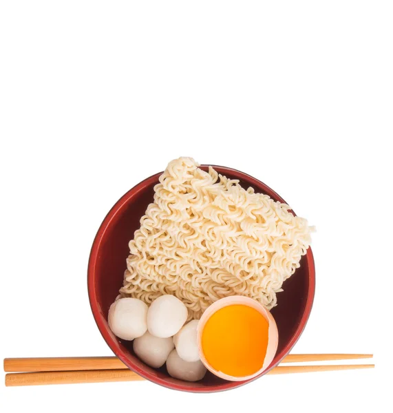 Uncooked Noodle and Ingredients — Stock Photo, Image