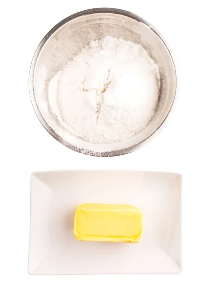 Flour And Butter — Stock Photo, Image