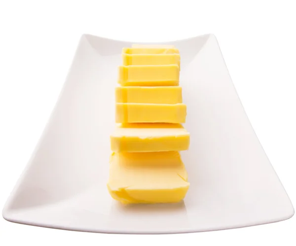 Fatias de manteiga — Fotografia de Stock