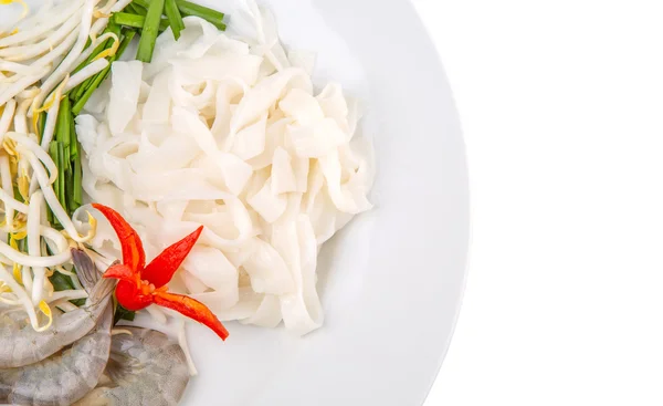Char Kway frito Teow ingredientes — Foto de Stock