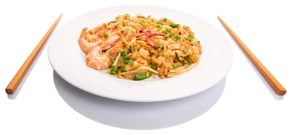 Char Kway Teow con palillo — Foto de Stock