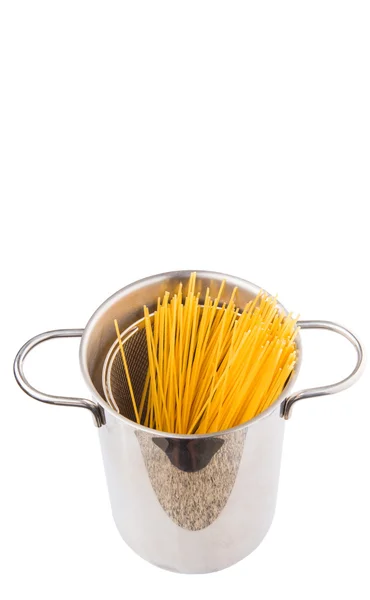 Spaghettis dans un pot — Photo