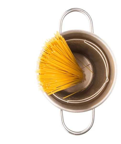Спагетти в горшке — стоковое фото