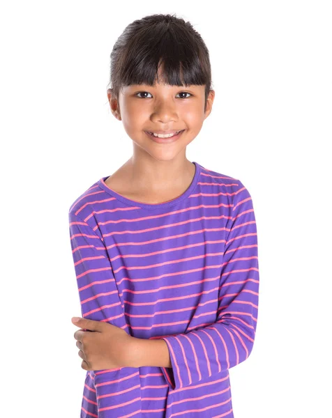 Young Girl In Striped Shirt — Stock Photo, Image