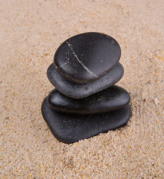 Sand And Zen Stone — Stock Photo, Image