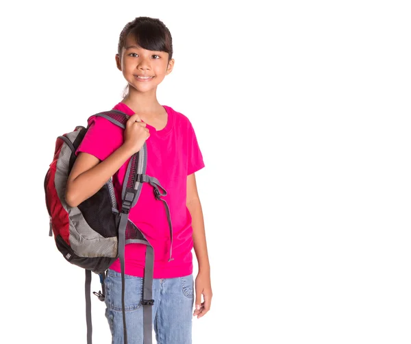 Young Girl With Backpack — Stock Photo, Image