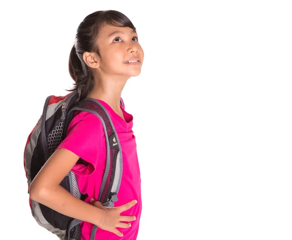 Young Girl With Backpack — Stock Photo, Image