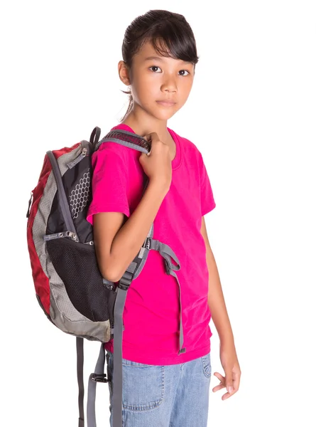 Young Girl With Backpack — Stock Photo, Image