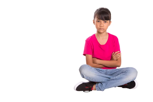 Jovem menina traje casual — Fotografia de Stock