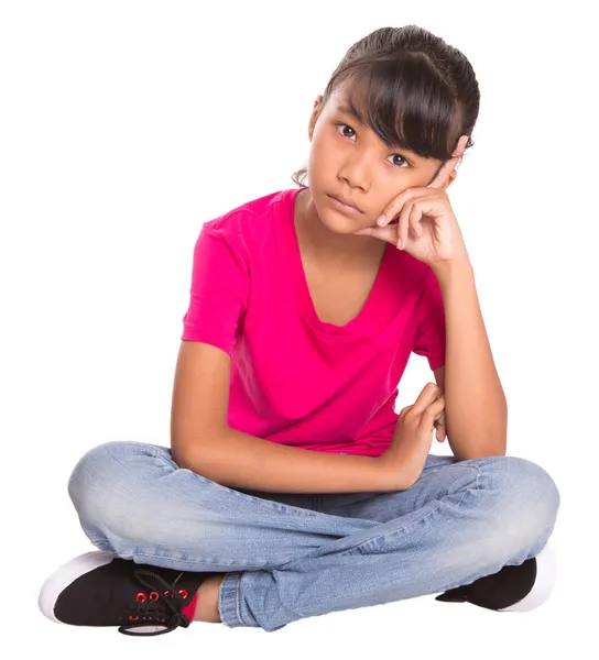 Jovem menina traje casual — Fotografia de Stock