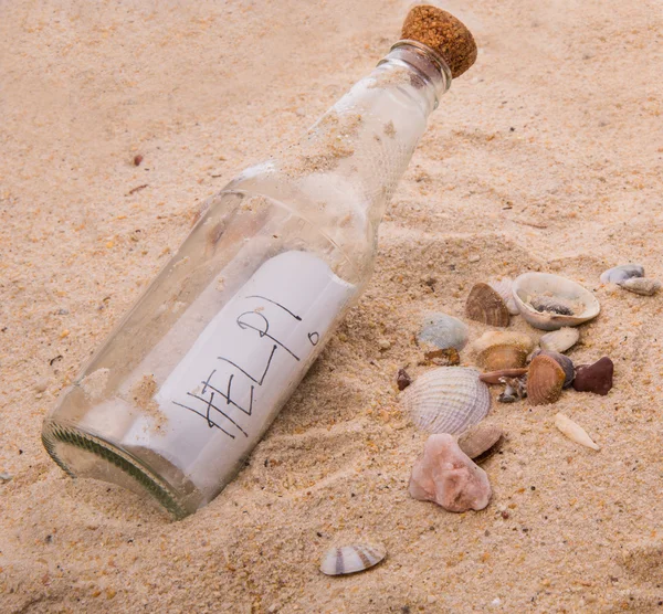 Mensaje en una botella — Foto de Stock