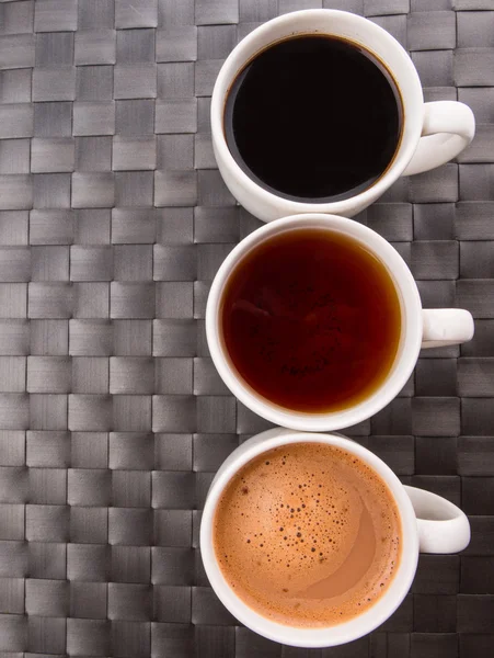 Hot Beverages In Mugs — Stock Photo, Image