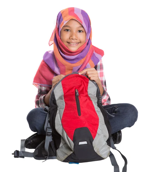 Ragazza della scuola musulmana — Foto Stock