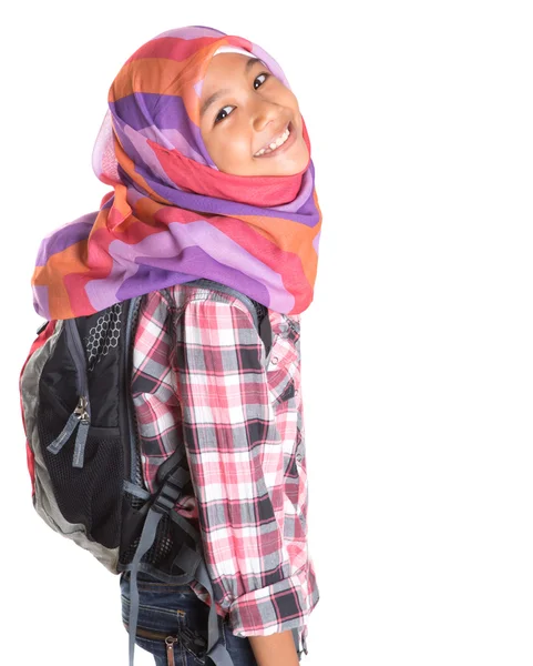 Muslim School Girl — Stock Photo, Image