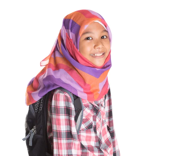 Gadis sekolah Muslim — Stok Foto