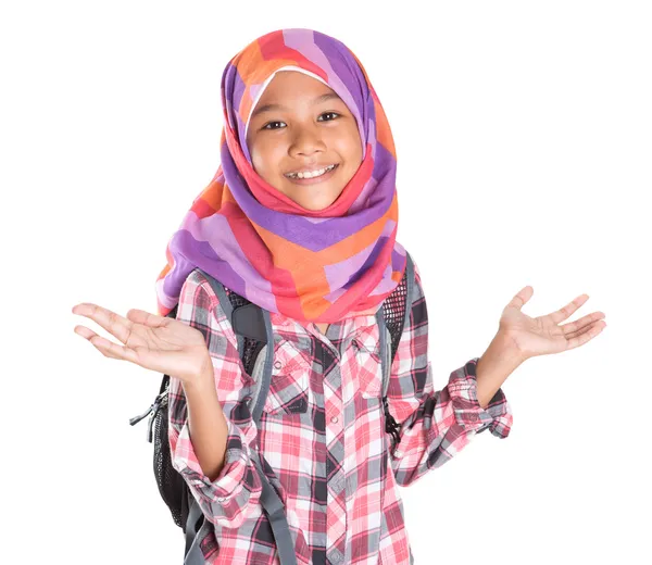 Muslimska skolflickor — Stockfoto