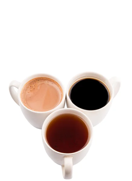 Hot Beverages In Mugs — Stock Photo, Image