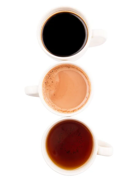 Hot Beverages In Mugs — Stock Photo, Image