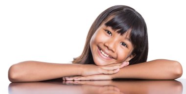 Kız bir ahşap tablo