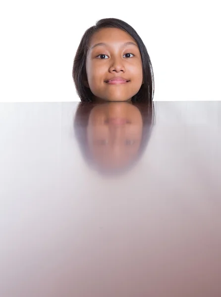 Mladá dívka tvář — Stock fotografie