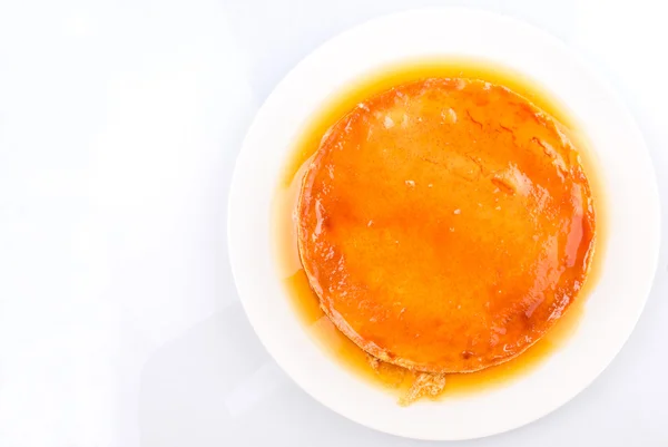 Karamelpudding — Stockfoto