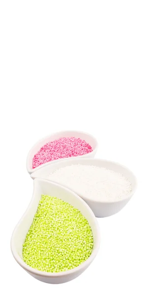 Rose, vert et blanc Sago Pearl — Photo