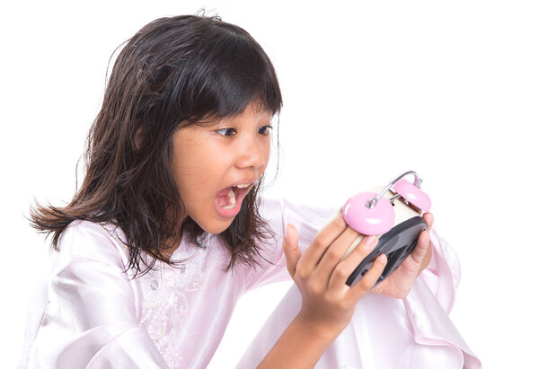 Jong meisje verslapen — Stockfoto