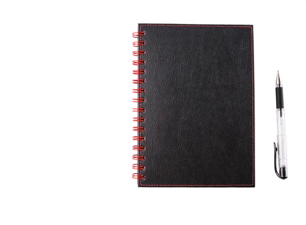 Caderno preto — Fotografia de Stock