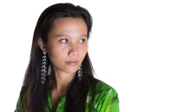 Asyalı malay kadın portre