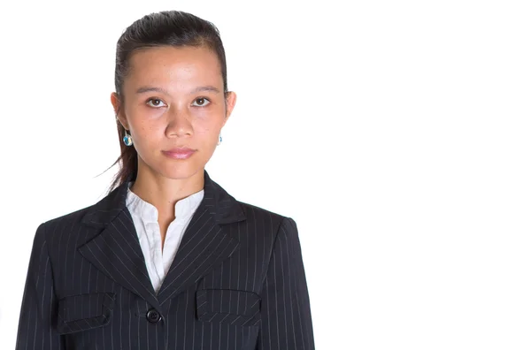 Asian Businesswoman In Dark Suit — Stock Photo, Image