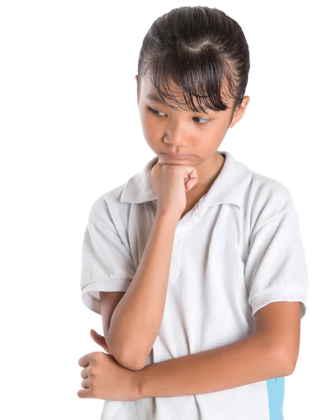 School meisje in schooluniform — Stockfoto