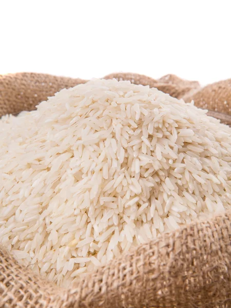 Rice In Sack — Stock Photo, Image
