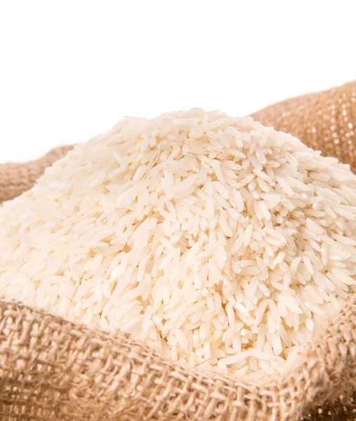 Säkissä oleva riisi — kuvapankkivalokuva