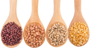 fıstık, fasulye ve mercimek