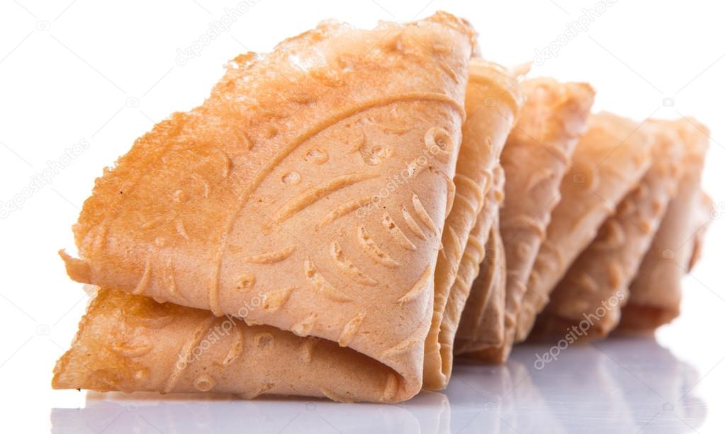 Kuih Kapit Or Chinese Love Letter Biscuit — Stock Photo 