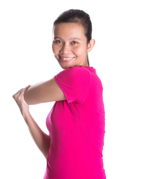 Feminino Asiático Exercício — Fotografia de Stock