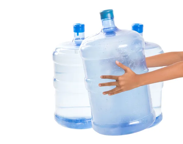 Grote mineraalwater container — Stockfoto