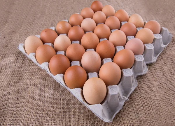 Chicken Eggs Egg Carton — Stock Photo, Image