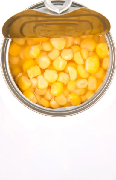 Sweet Corn In Tin Can — Stock Photo, Image