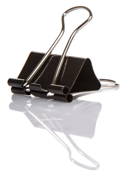 Binder Clip White Background — Stock Photo, Image