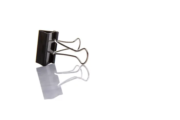 Binder Clip Sfondo Bianco — Foto Stock